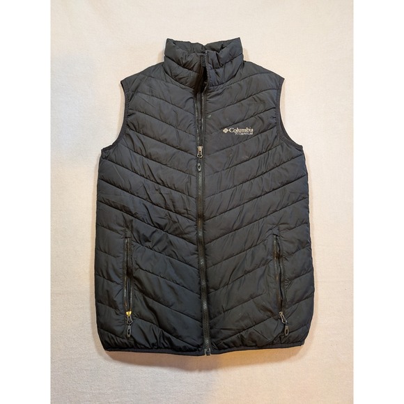 Columbia Other - Columbia Titanium Puffer Vest Black Omni Heat Lightweight Full Zip Size S